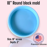 18" round block mold