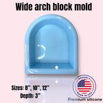 3" Deep Wide Arch Block Mold