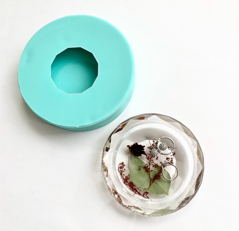 IMPERFECT Faceted Jewelry Dish