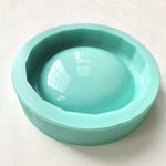 IMPERFECT Round Faceted Trinket Dish Mold