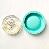 IMPERFECT Round Faceted Trinket Dish Mold