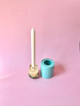 Faceted candle stick holder mold