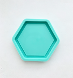 Plain hexagon coaster with a lip mold